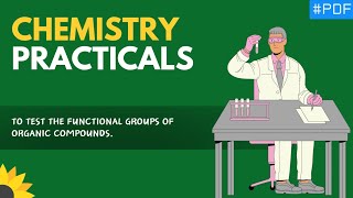 🔵To test the functional groups of organic compounds  Chemistry Practical PDF CBSE chemistryclass12 [upl. by Alfreda]