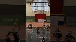 setter point 🏐🧠 volleyball volleyballeurope sports highlights [upl. by Helge218]