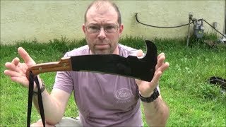 Woodmans Pal 481 Survival Machete  Viewer Submitted Unboxing Review amp Test [upl. by Schellens]