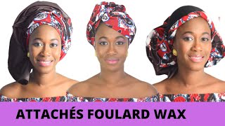 Attacher foulard wax  Moussor sénégalaise wax  Ankara head tie styles [upl. by Vidovik473]