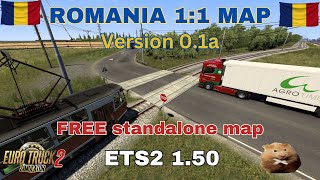 ETS2 ROMANIA 11 SCALE STANDALONE MAP v01a [upl. by Neira]