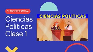 CLASE N° 1 CIENCIAS POLITICAS  INTRODUCCION [upl. by Karyl]