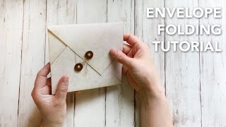 HOW TO fold an envelope in a beautiful way  TUTORIAL [upl. by Nona]