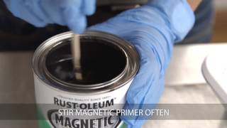 How to Create Magnetic Wall with RustOleum Magnetic Primer Paint [upl. by Caterina]