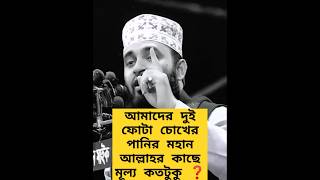 এক ফোটা চোখের পানির মূল্য কতটুকু❓ মিজানুর রহমান আজহারী  What is the price of eye drops shorts [upl. by Reffinej976]