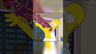 Homer eats gigantic gummy worm 😆 simpsons shorts [upl. by Annaiek]