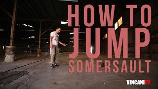 Learn How To Jump Into A Somersault  Beginning Breaking Tutorial [upl. by Nwahsav]