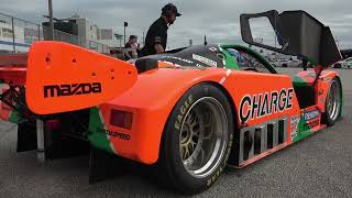 1989 Mazda 767B 4 Rotor Start Up And On Track At Daytona [upl. by Bencion]