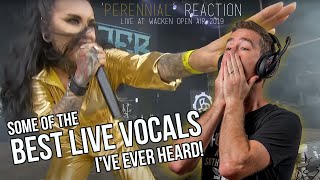 JINJER  Perennial REACTION Live at Wacken Open Air 2019 Aussie Rock Bass Player Reacts [upl. by Tterb]