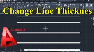 AutoCAD Line Thickness  Lineweight does not Change  Not Showing  Not Changing AmharicCAD [upl. by O'Conner]