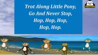 Hop Hop Hop Go And Never Stop  Nursery Rhymes Karaoke Songs From TingooKids [upl. by Lesak]