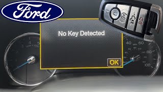 Ford Key Programming  No Key Detected [upl. by Silrac112]