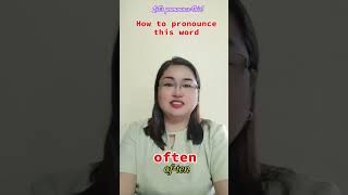 Lets pronounce this often pronunciation reading education [upl. by Petracca]