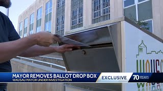 Wausau ballot drop box returned outside City Hall after weeklong standoff between mayor and clerk [upl. by Nednil]