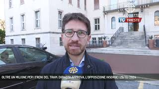 OLTRE UN MILIONE PER I FRENI DEL TRAM DIPIAZZA APPROVA LOPPOSIZIONE INSORGE  29102024 [upl. by Ambrosia504]