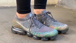 Nike Air VaporMax Flyknit Dark Grey Reflect SilverMulti [upl. by Notkcorb]