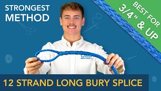 12 Strand Long Bury Eye Splice [upl. by Tepper]