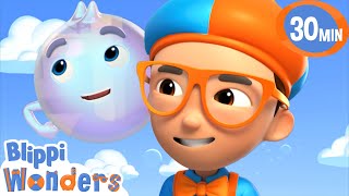 Blippi Learns How to Make Bubbles  Blippi Wonders Educational Cartoons for Kids [upl. by Maxentia]