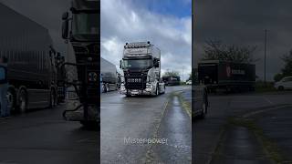 Ex Sarantos SCANIA open pipe sound 😍 scania scaniav8 scaniapower v8 v8sound viral shorts [upl. by Waters]