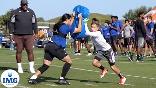 IMG ACADEMY FOOTBALL CAMP 🏈 Game Changer Program 🏈 On Campus Dorm Experience [upl. by Aleen]