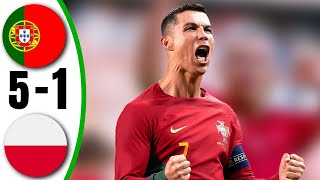 Portugal vs Poland 51  All Goals amp Highlights  2024 [upl. by Holton]