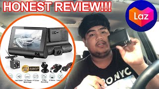 4quot Car DVR 3 Cameras Dash Camera Uboxing Review Testing [upl. by Duncan729]