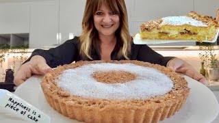 CROSTATA MORBIDA RICOTTA MANDORLA E AMARETTI frolla al LATTE SENZA BURRO facilissima [upl. by Sheeree903]