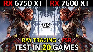 RX 6750 XT vs RX 7600 XT  Test in 20 Games  1080p  1440p  The Ultimate Comparison 🔥  2024 [upl. by Leigh]