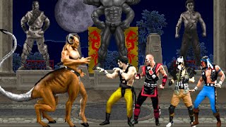 🎮 Mortal Kombat 🔥 Motaro Team vs Kabal Team ☣️ Epic Fight [upl. by Any682]