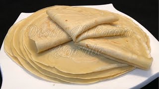 CREPAS DULCES Receta Base para la Masa  DESDE MI COCINA by Lizzy [upl. by Cirted701]