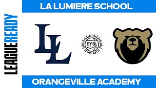 La Lumiere IN vs Orangeville Academy CAN  EYBL Scholastic [upl. by Elconin]