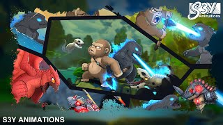 Baby Godzilla vs Kong Kaiju Fights – Animation S1 ULTIMATE FIGHT CUT [upl. by Mae]