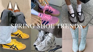 2024 Spring Shoe Trends  Sneakers Heels Ballet Flats Cowboy Boots More [upl. by Tehc]