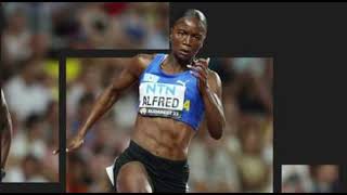 Julien Alfred 🇱🇨 clocks a time of 1085s to win the womens 100m at the Monaco Diamond League [upl. by Rayburn]