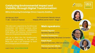 UNEA6 side event Catalyzing Environmental Impact and Visibility through Digital Transformation [upl. by Yrome]