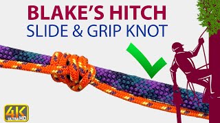 How to Tie Blakes Hitch  Blakes Hitch Knot Tying Tutorial  How to Tie Slide and Grip Knot [upl. by Tecla]