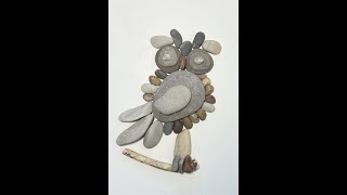 Stone Art  Owl [upl. by Quintus]