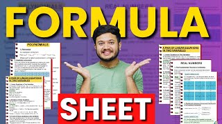 Class 10 Maths Free Cheat Sheet 😍Class 10 Maths Perfect Solution Solution for CBSE 2024 Boards❤️ [upl. by Redienhcs]