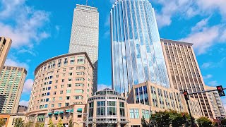 Boston Back Bay 2024 Walking Tour in 4K  Boston Massachusetts [upl. by Heiskell884]