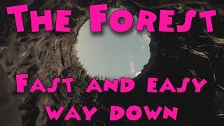 The Forest  Fast and easy way down Sinkhole [upl. by Lahsiv888]