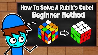 How To Solve A Rubiks Cube Beginner Method  Cubeorithms [upl. by Elwina]