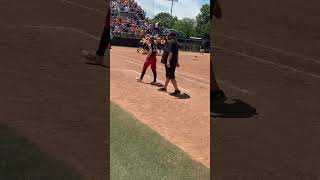 Gaylord celebrates winning the Division 2 softball state championship over Vicksburg in overtime [upl. by Atikehs]