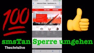 Sparkasse smsTan Sperre umgehen [upl. by Tobin179]