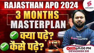 3 Month Rajasthan APO 2024 Preparation Plan  Rajasthan APO Preparation  Devashish Sir [upl. by Ahseinat]