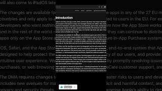 Apples New EU Policies Explained Changes to iOS Safari and App Store [upl. by Aleahs924]
