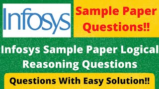 Infosys Sample Paper Logical Reasoning Questions  Repeated Logical Reasoning Questions 🔥🔥 [upl. by Idzik]