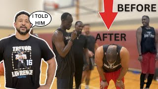 He Kept talking TRASH3V3 basketball against a 69 retired Pro Basketball player This happened [upl. by Lednek]