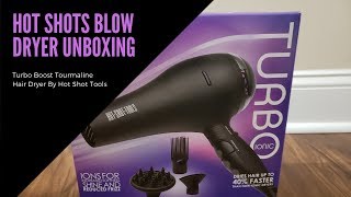 Hot Shots Turbo Blow dryer Unboxing [upl. by Yelsnik193]