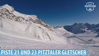 Pitztaler Gletscher Piste 21 und 23 [upl. by Eerpud459]