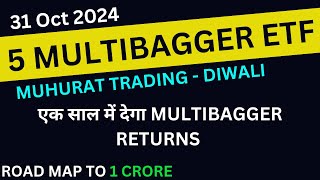 Muhurat Trading  5 Best etf for multibagger returns  best etf  etf investment  etf trading [upl. by Feodore548]